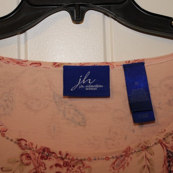 JH Collectibles 3/4 Sleeve Tee 2X - Picture 2 of 3